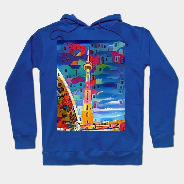 CN Tower Paints The Town Hoodie by ninasilver